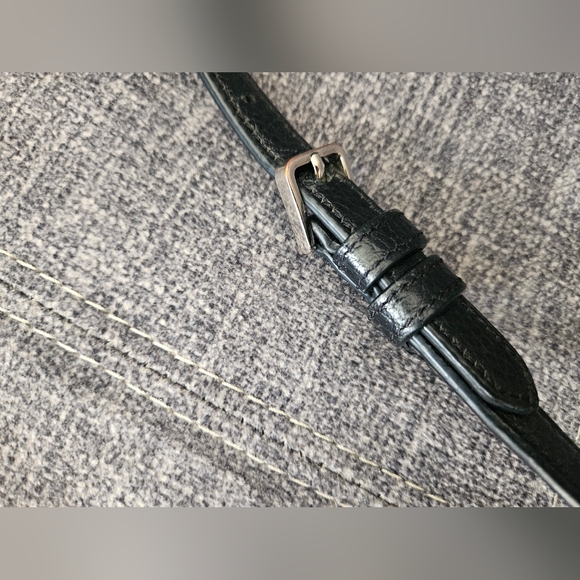 Kate Spade Leila Triple Gusset Crossbody bag. Black Pebbled Leather. - Picture 7 of 15